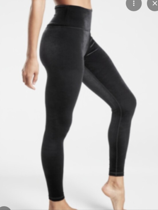 Athleta Pants - Athleta Elation Ultra High Rise Velvet Legging Medium